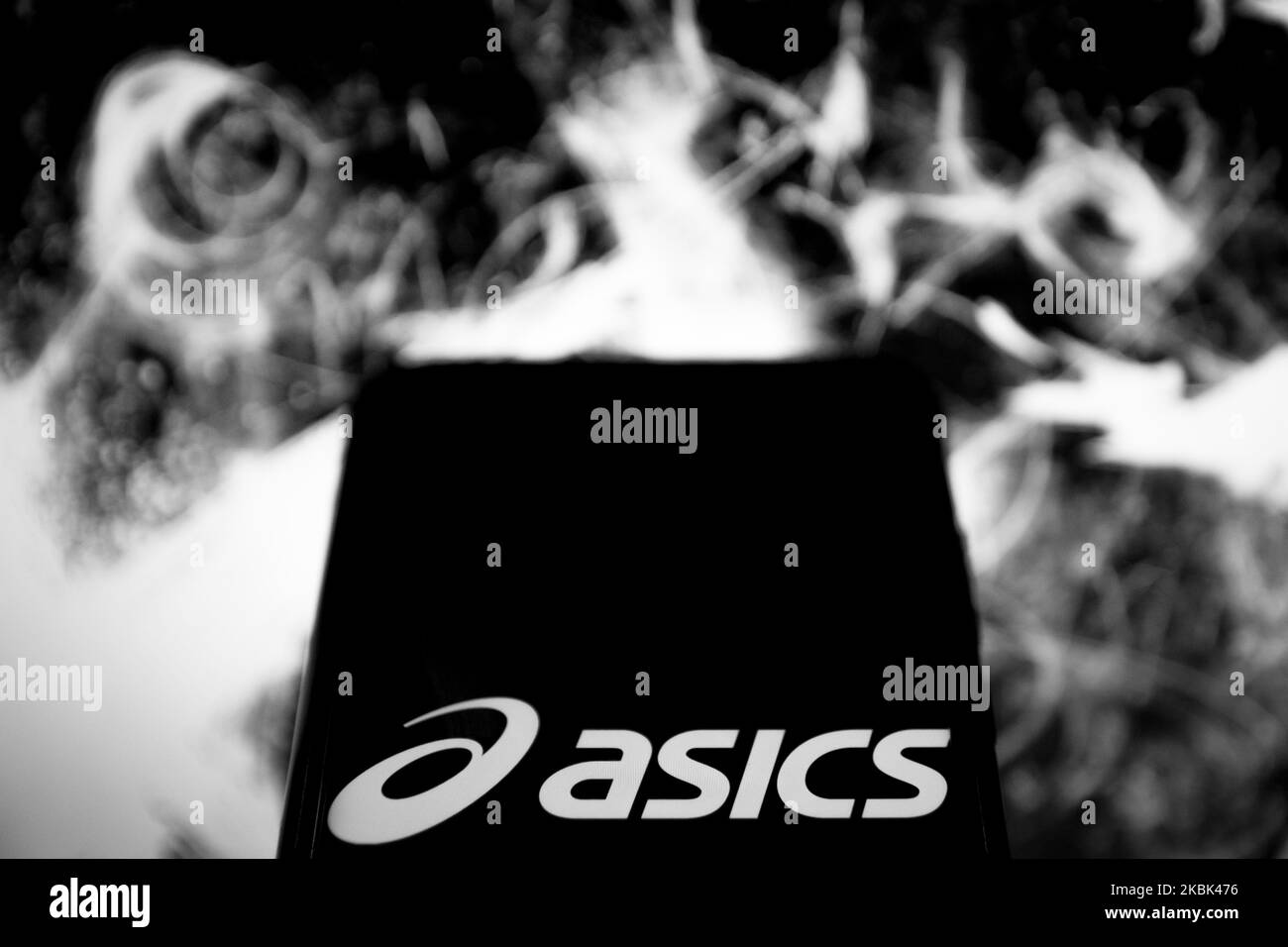 Asics logo Black and White Stock Photos & Images - Alamy