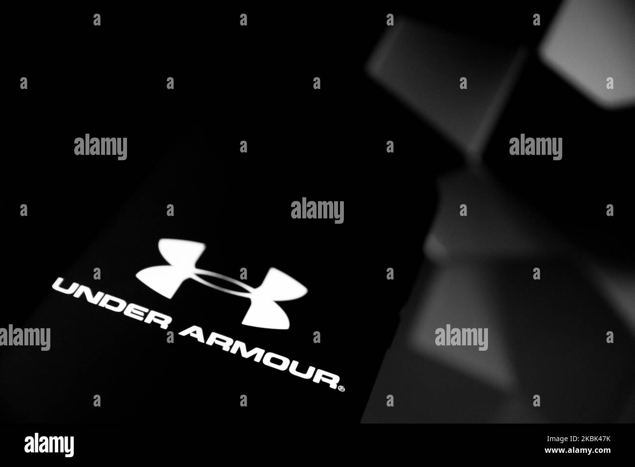 Under armour logo Black and White Stock Photos & Images - Alamy