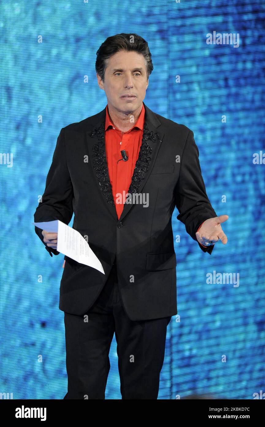 Raul Cremona Italian comedian, illusionist and actor, during the RAI TV show Che Tempo Che Fa