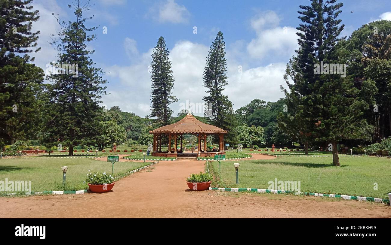 Gazebo at the Lalbagh Botanical Gardens in Bengaluru (Bangalore
