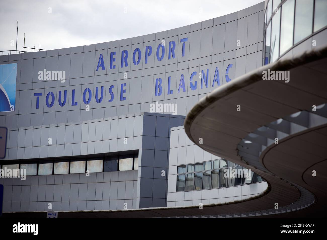 View of the ToulouseBlagnac airport in Toulouse, France, on April 1