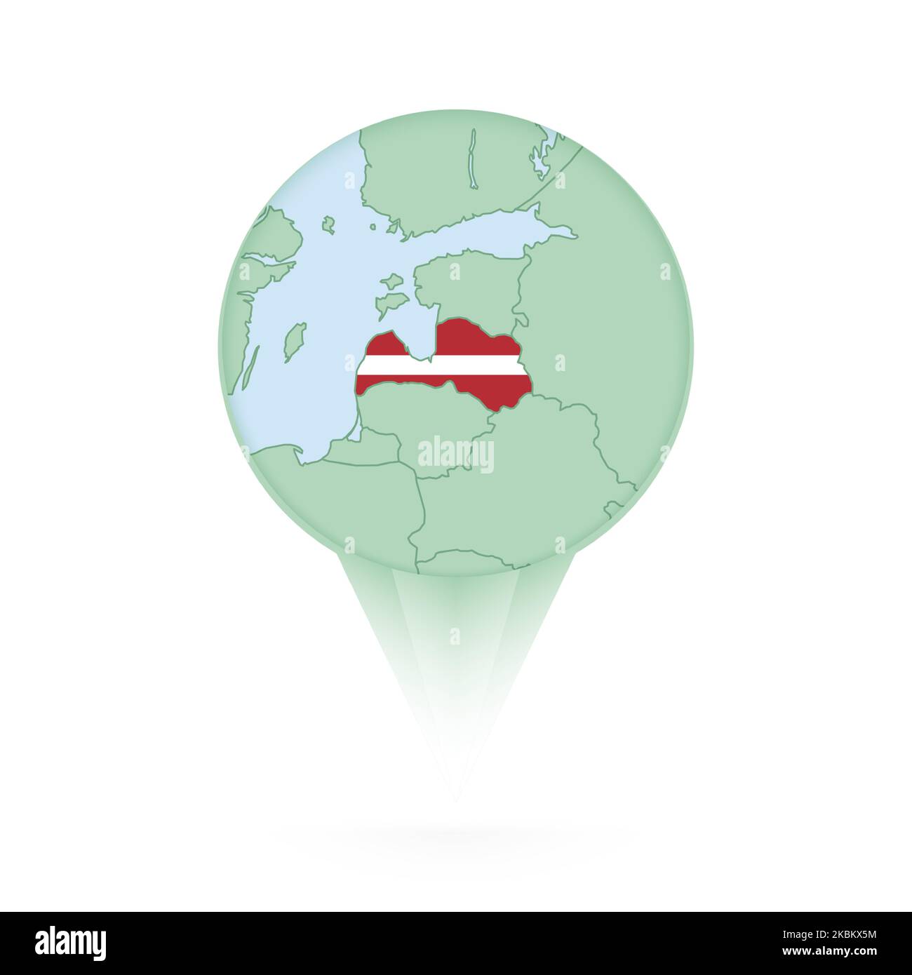 Latvia Map Stylish Location Icon With Latvia Map And Flag Green Pin Latvia Map Stylish Location Icon With Latvia Map And Flag Green Pin
