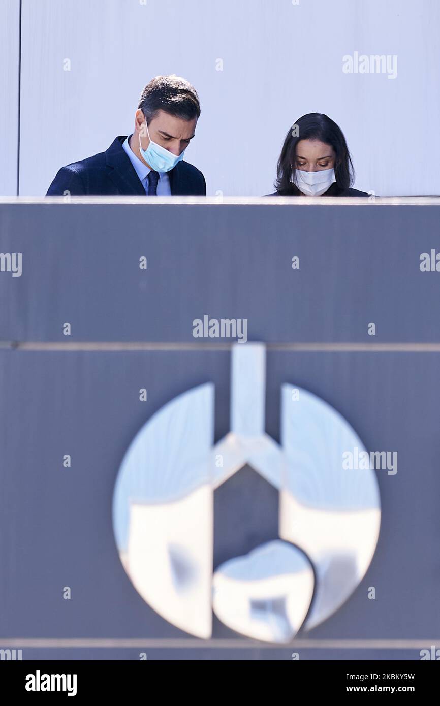 Pedro Sanchez visits Hersill Manufacture and Distribution of Medical Devices in Mostoles, Spain