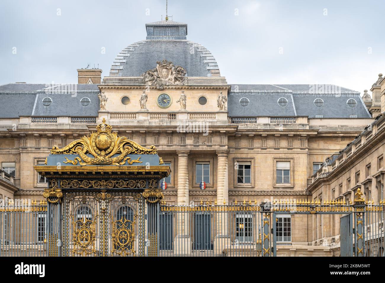 Palais de Justice (judicial center and courthouse) front gates and main