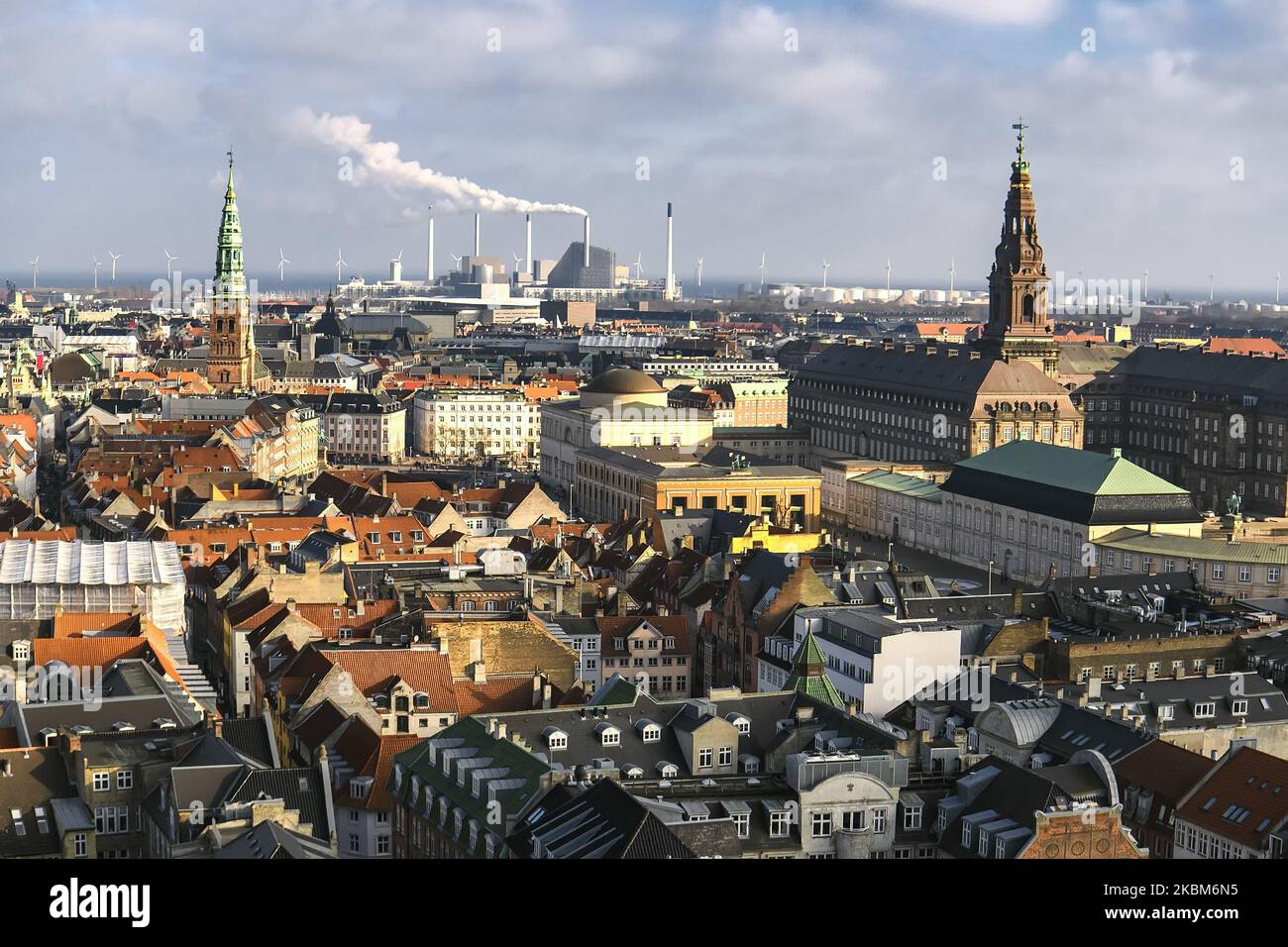 Copenhagen, Denmark old city skyline Stock Photo - Alamy