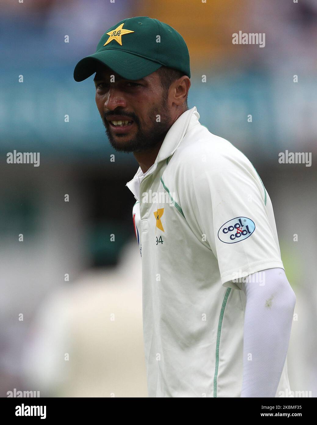 Mohammed Amir of Pakistan during the third day of the Second Nat West Test match between England and Pakistan at Headingley Cricket Ground, Leeds on Sunday 3rd June 2018. (Photo by Mark Fletcher/MI News/NurPhoto) Stock Photo