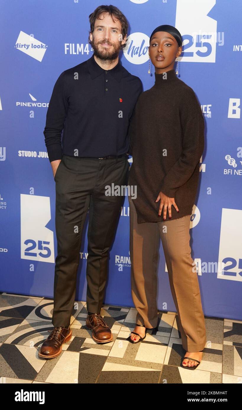 Sam Claflin and Kosar Ali attend the British Independent Film Awards