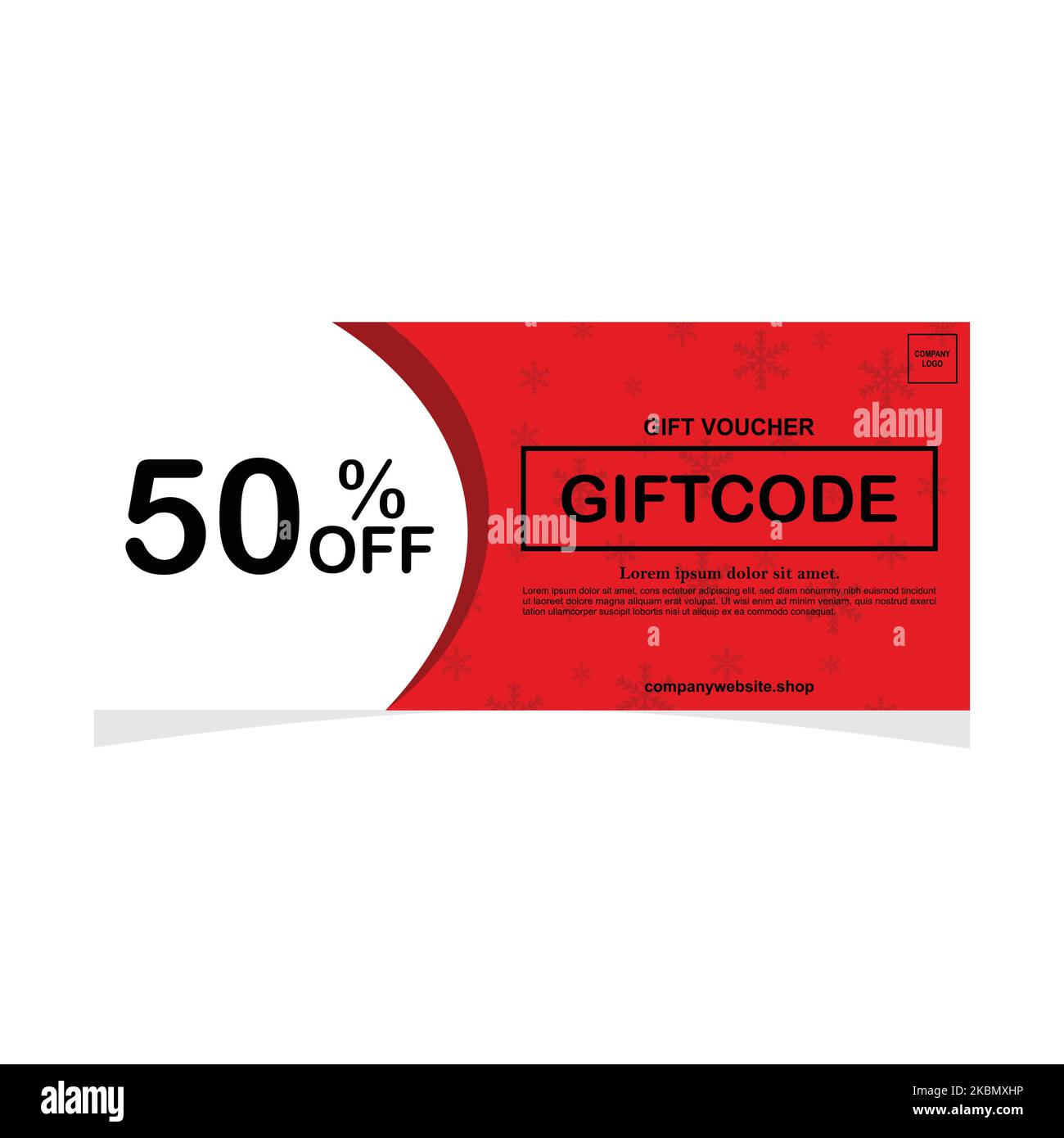 Simple christmas gift voucher template Stock Vector Image & Art - Alamy