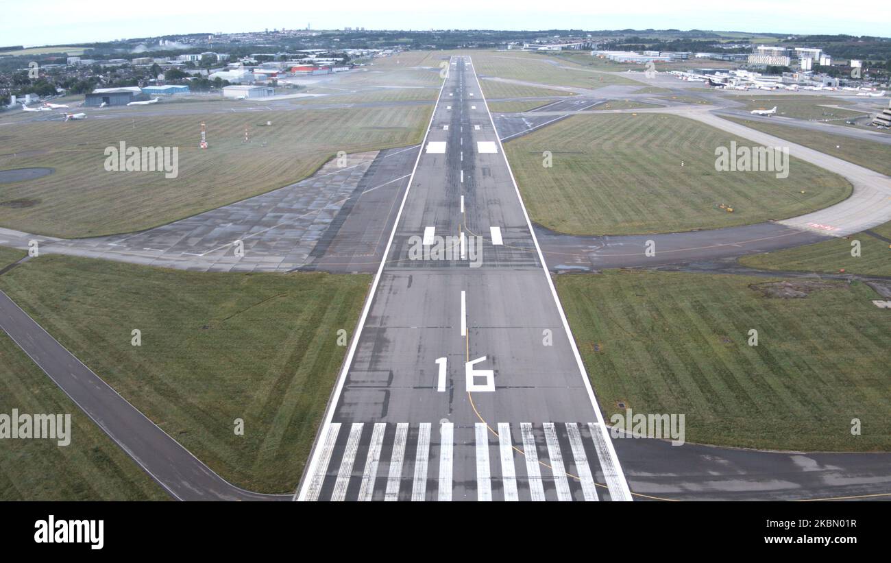 Aberdeen International Airport Runway Stock Photo Alamy