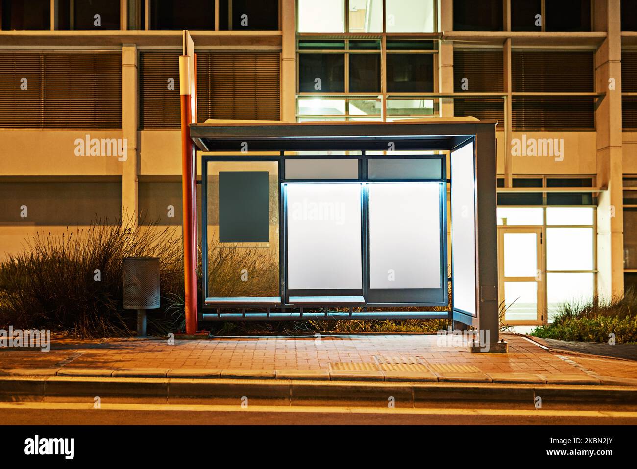 Bus stop poster night hi-res stock photography and images - Alamy