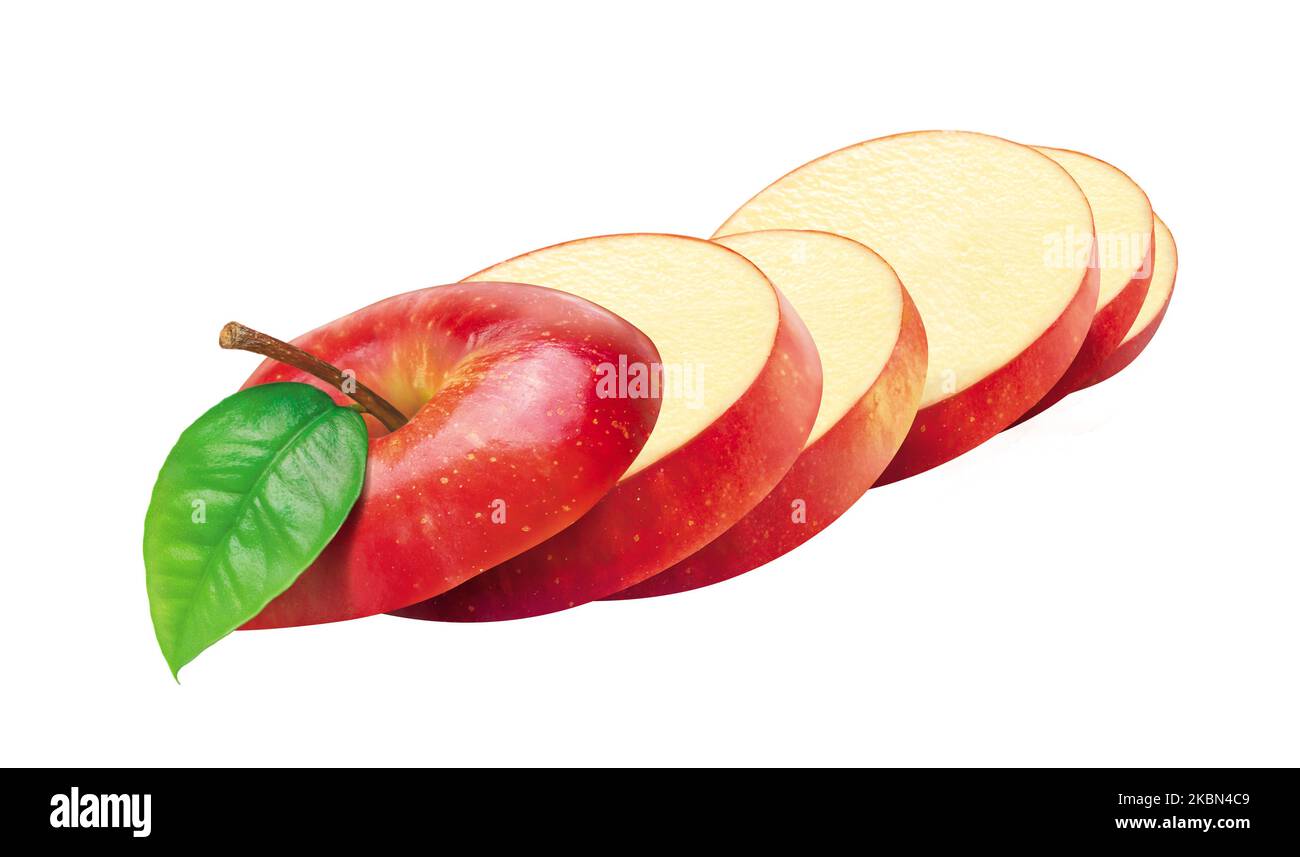 Apple, isolated on white background Stock Photo - Alamy