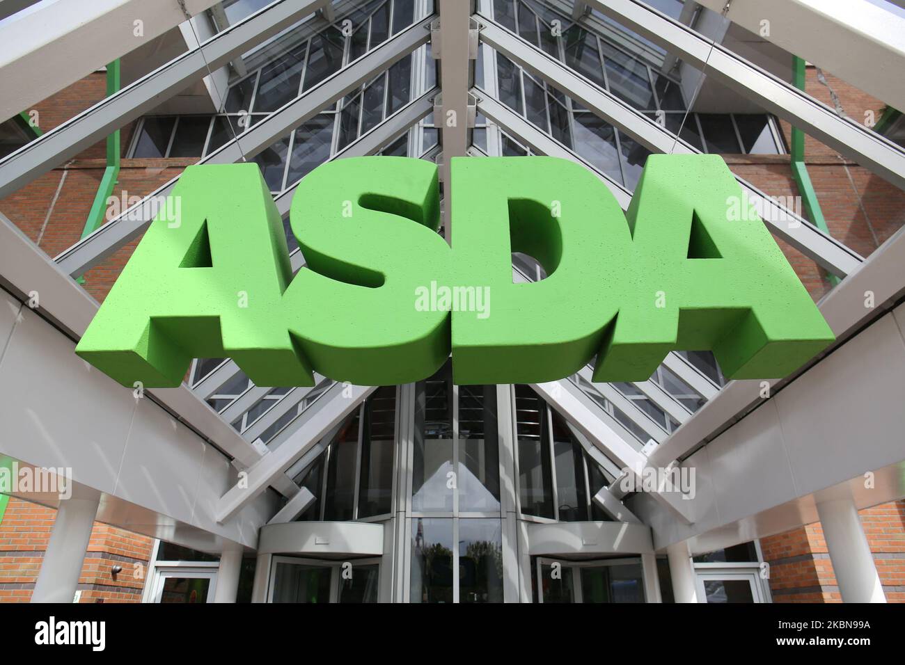 File photo dated 01/05/15 of an Asda sign at the supermarket's head office in Leeds. A pay row is brewing at supermarket giant Asda as unions continue to press for extra help to help workers cope with the cost-of-living crisis. Issue date: Friday November 4, 2022. Stock Photo