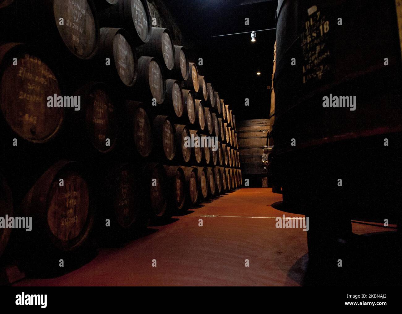 Calem port wine cellars, in Porto, Portugal, Port wine. These wines were born in the 16th and