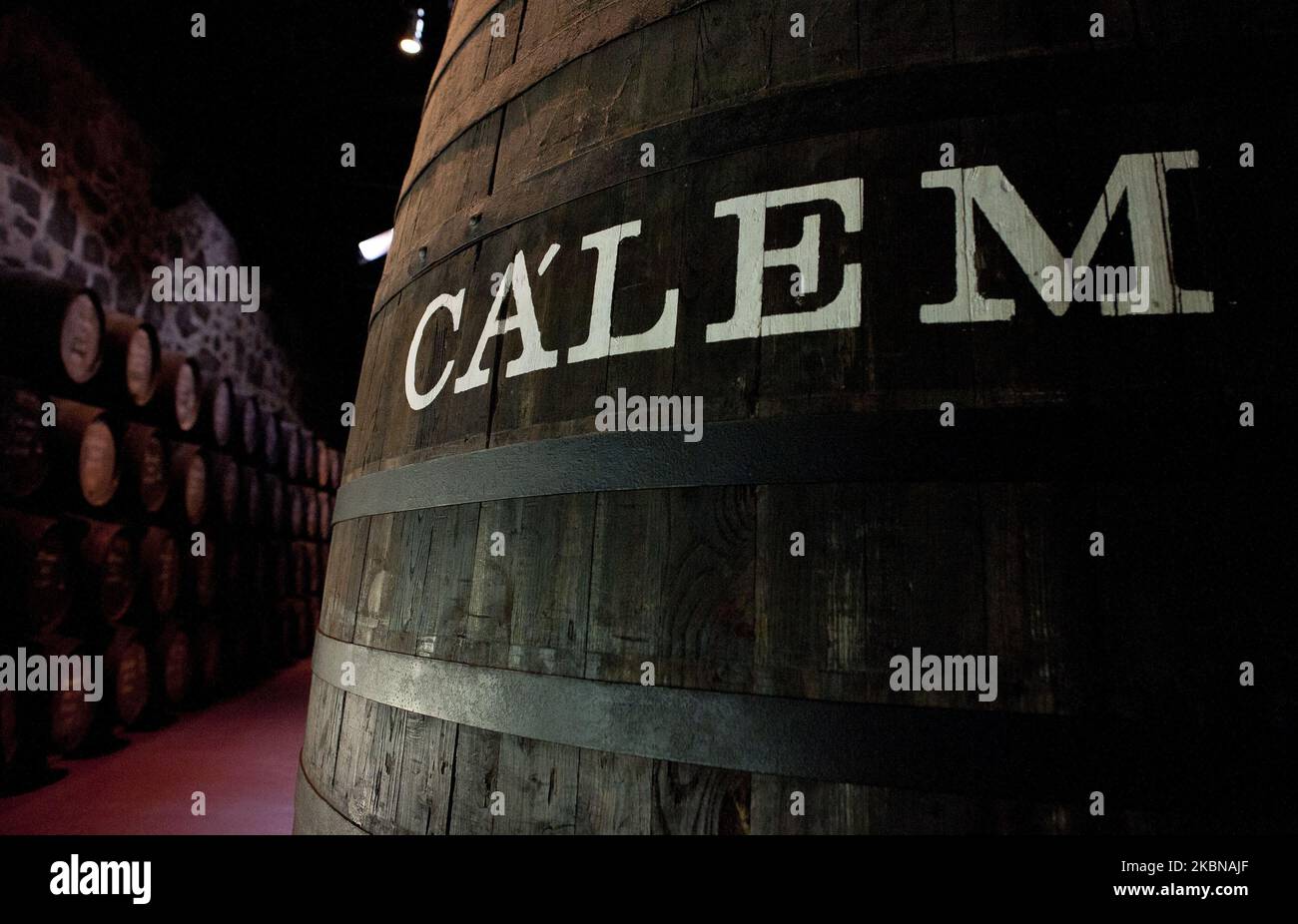 Calem port wine cellars, in Porto, Portugal, Port wine. These wines were born in the 16th and