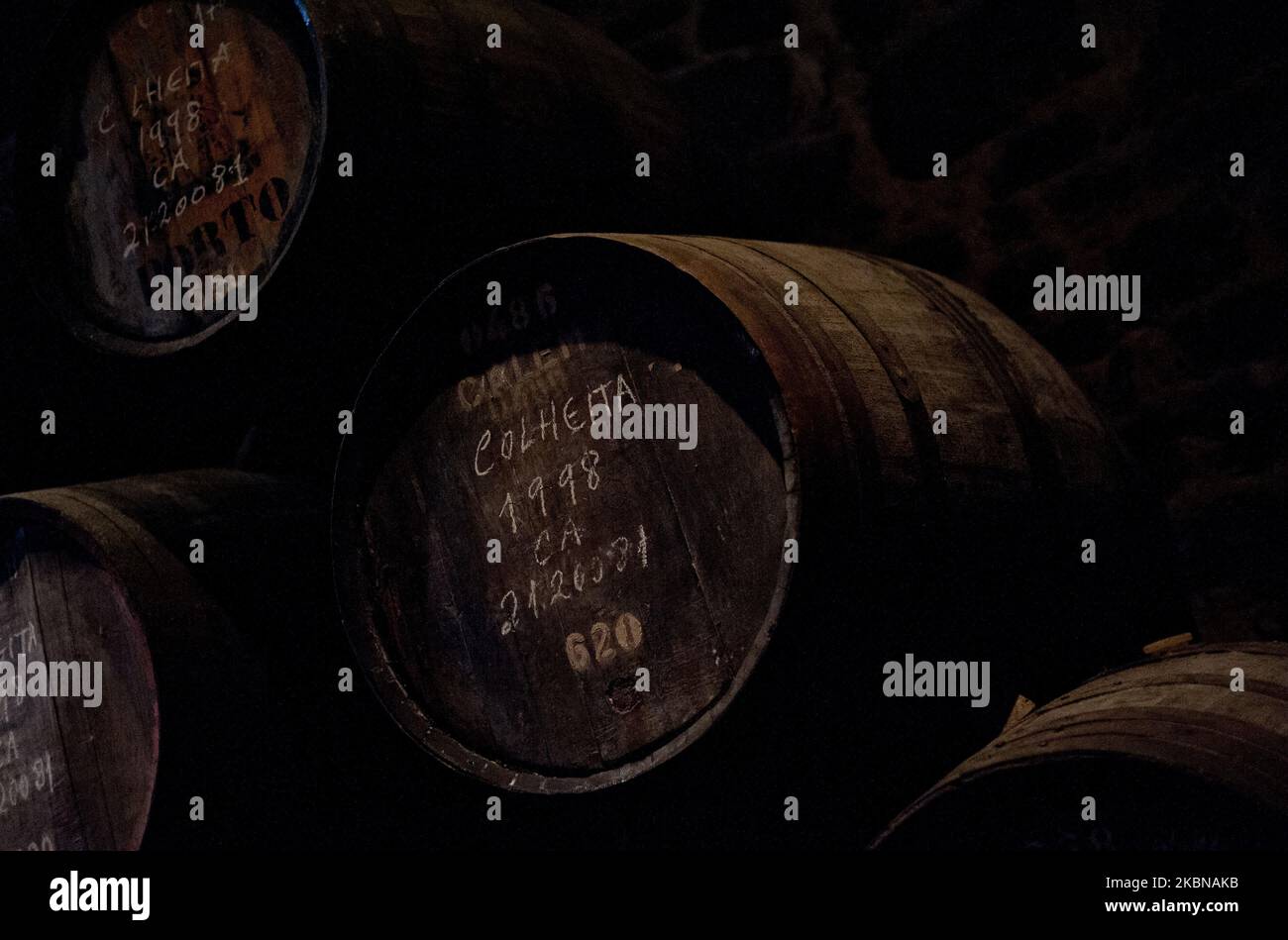 Calem port wine cellars, in Porto, Portugal, Port wine. These wines