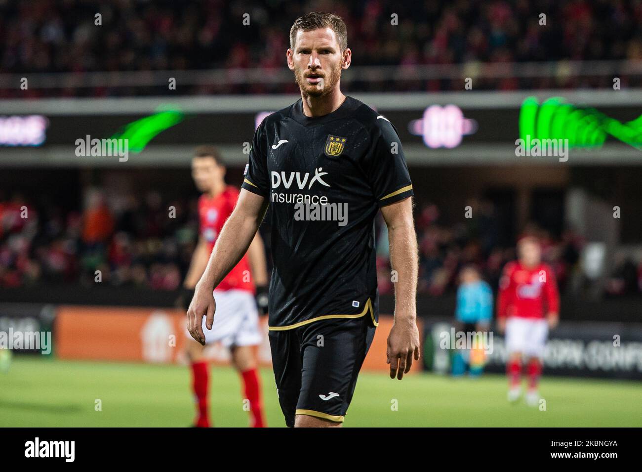 Silkeborg, Denmark. 03rd Nov, 2022. Jan Vertonghen (14) of Anderlecht seen during the UEFA Europa Conference League match between Silkeborg IF and Anderlecht at JYSK Park in Silkeborg. (Photo Credit: Gonzales Photo/Alamy Live News Stock Photo