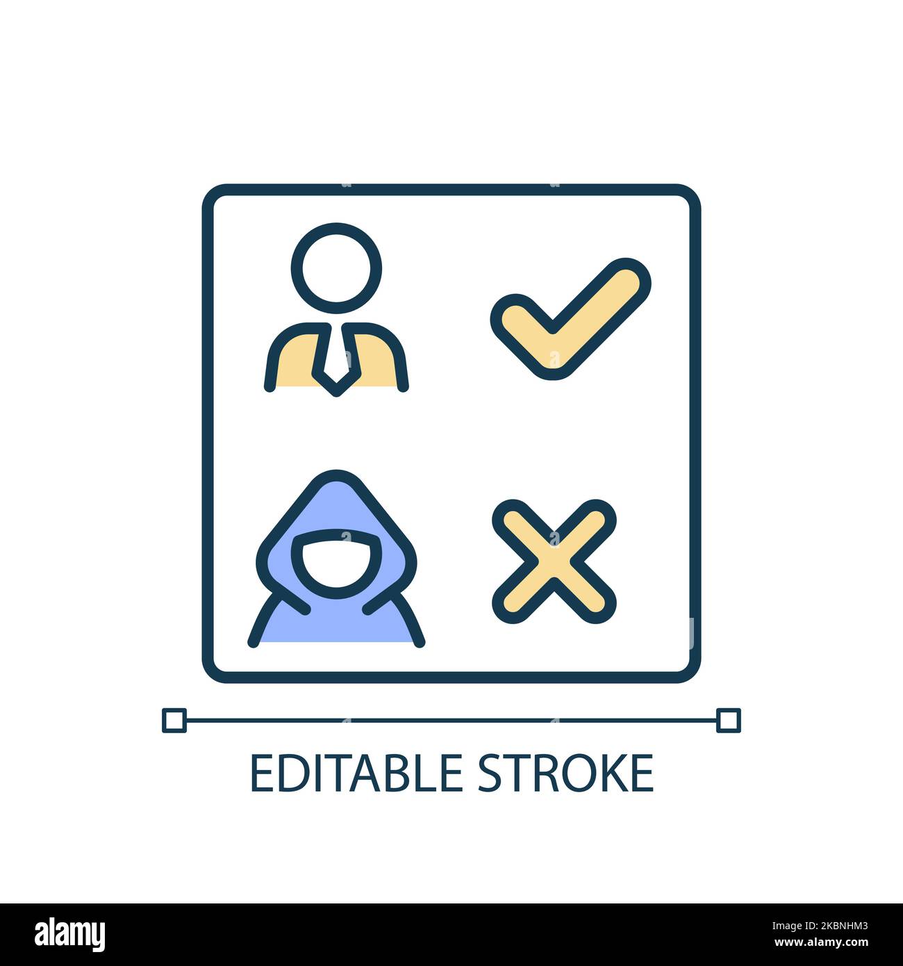 Authentication security RGB color icon Stock Vector Image & Art - Alamy