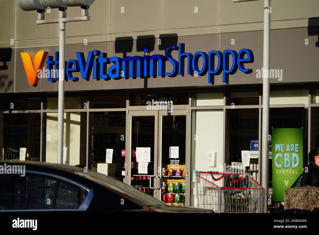 A view of The Vitamins Shoppe during the coronavirus pandemic on May 12, 2020 in Queens borough of New York City. COVID-19 has spread to most countries around the world, claiming over 270,000 lives with over 3.9 million infections reported. (Photo by John Nacion/NurPhoto) Stock Photo