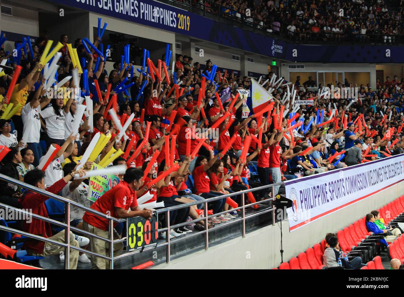 In this photo taken on 07 December 2019, audience members cheer for