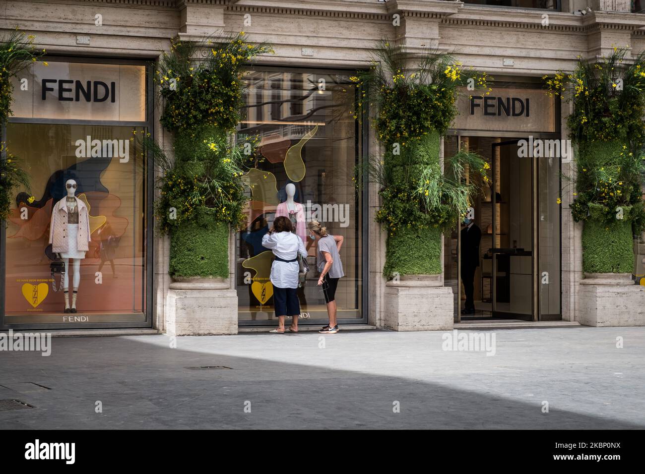Rome September 18 Fendi Store Window Stock Photo 186674222