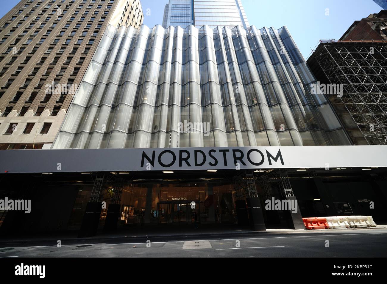 A view of Nordstrom Store during the coronavirus pandemic on May 20, 2020 in New York City. COVID-19 has spread to most countries around the world, claiming over 316,000 lives with over 4.8 million infections reported. (Photo by John Nacion/NurPhoto) Stock Photo