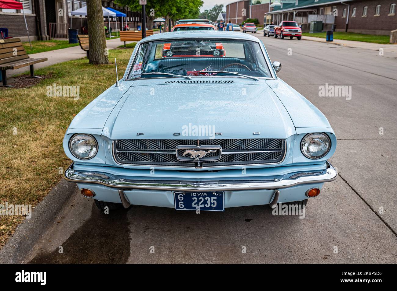Des Moines, IA July 01, 2022 High perspective front view of a 1965