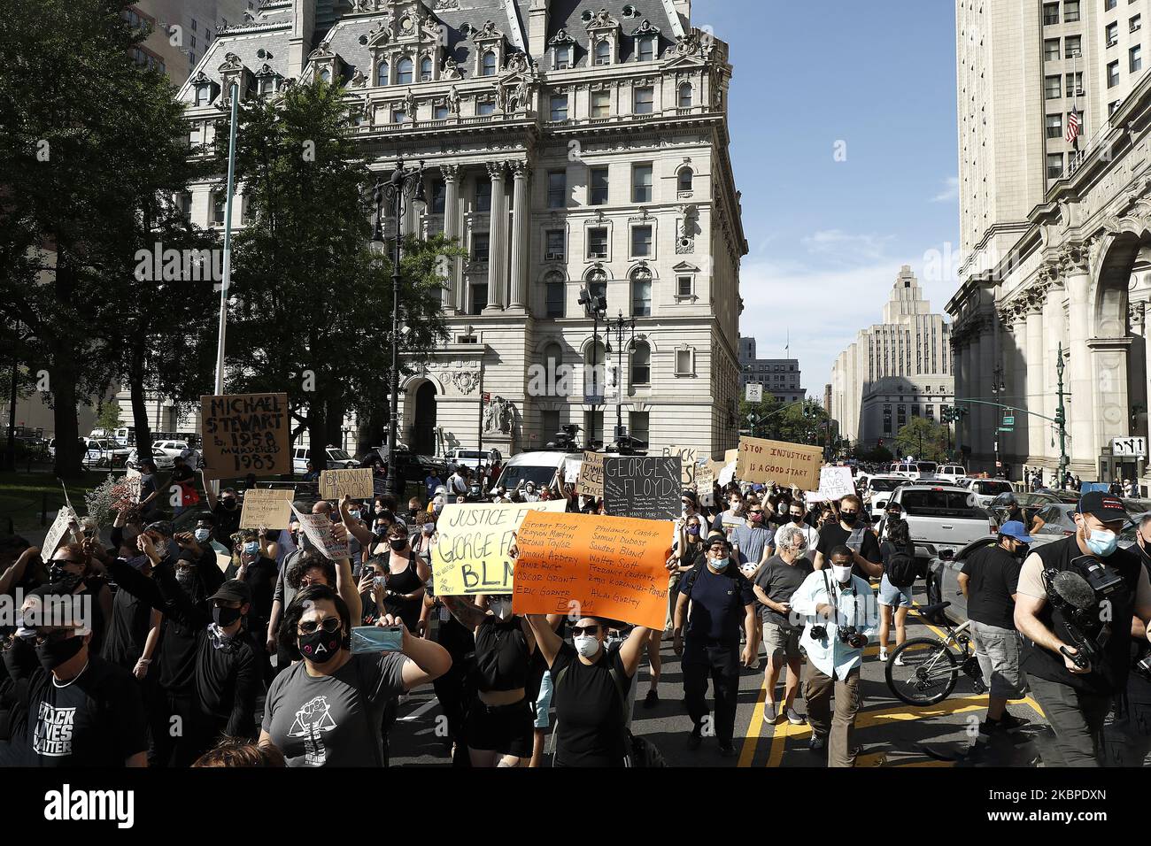 Protesters demonstrate in Foley Square, during a demonstration in ...