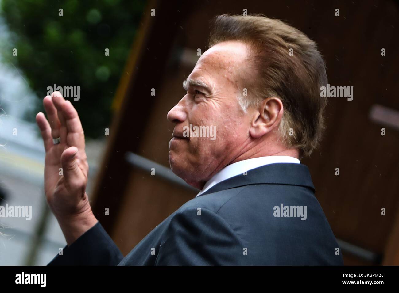 Arnold Schwarzenegger arrives at Niki Lauda's funeral at St Stephen's ...