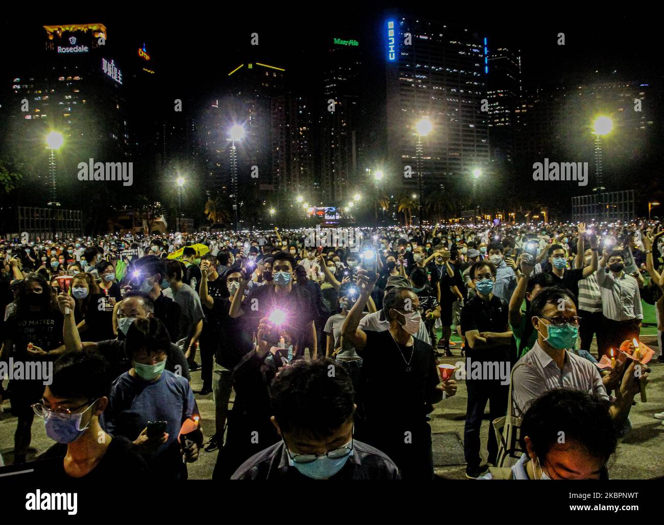 Marking 31 years since the Tiananmen Square tragedy, residents light