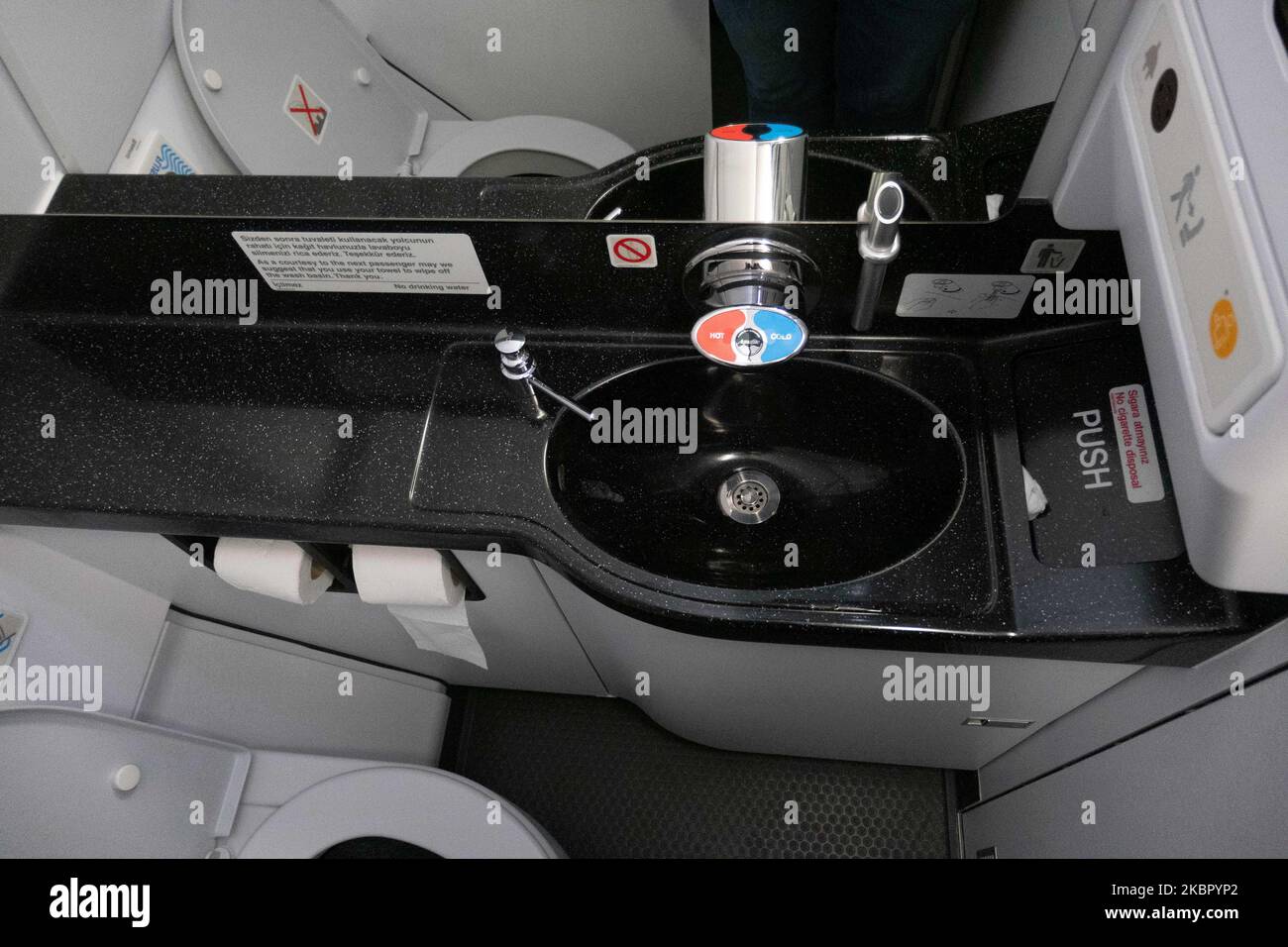 New designed spacious Lavatory WC Bathroom Toilets. Flying with