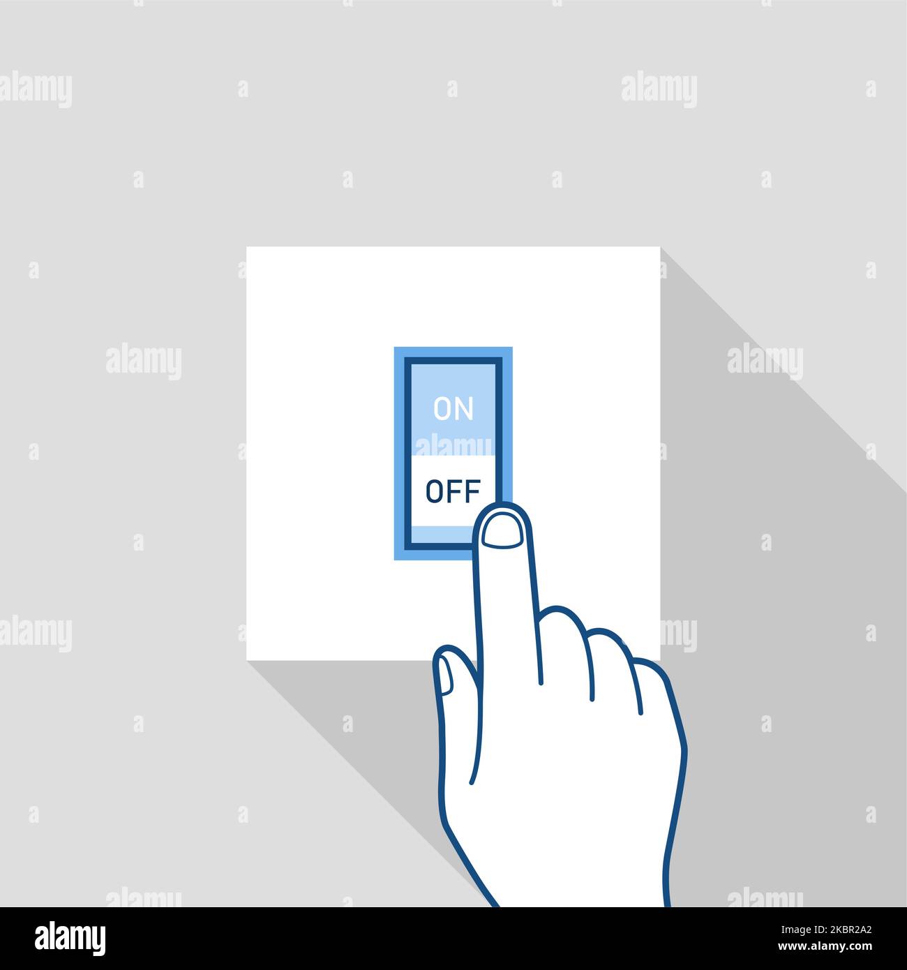 Saving energy turn off the lights, electric switch, unplug home appliances, energy efficiency, vector Stock Vector