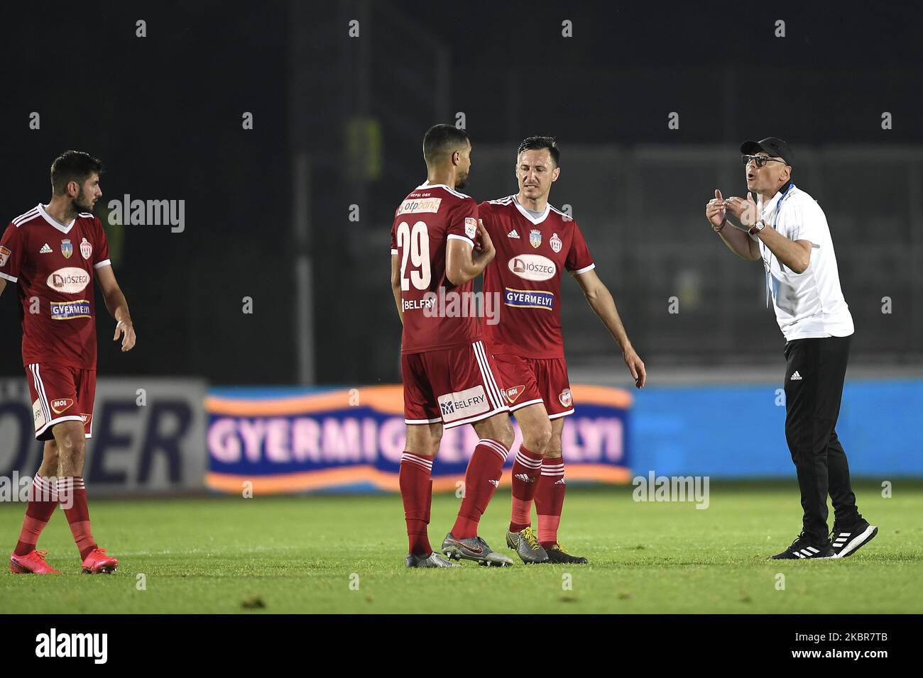 Cristiano Pereira Figueiredo goalkeeper of FC Hermannstadt reacts during  the match between Sepsi OSK v FC Hermannstadt Sibiu, for the Romania First  League, in Sfantu-Gheorghe, Romania, on June 13, 2020. (Photo by