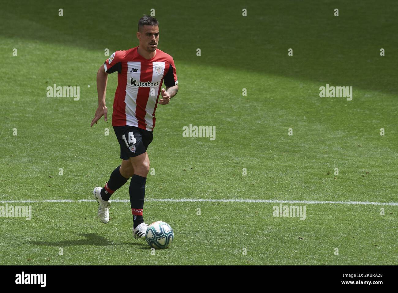 Dani Garcia of Athletic in action during the Liga match between Athletic Club and Club Atletico de Madrid at San Mames Stadium on March 15, 2020 in Bilbao, Spain. (Photo by Jose Breton/Pics Action/NurPhoto) Stock Photo