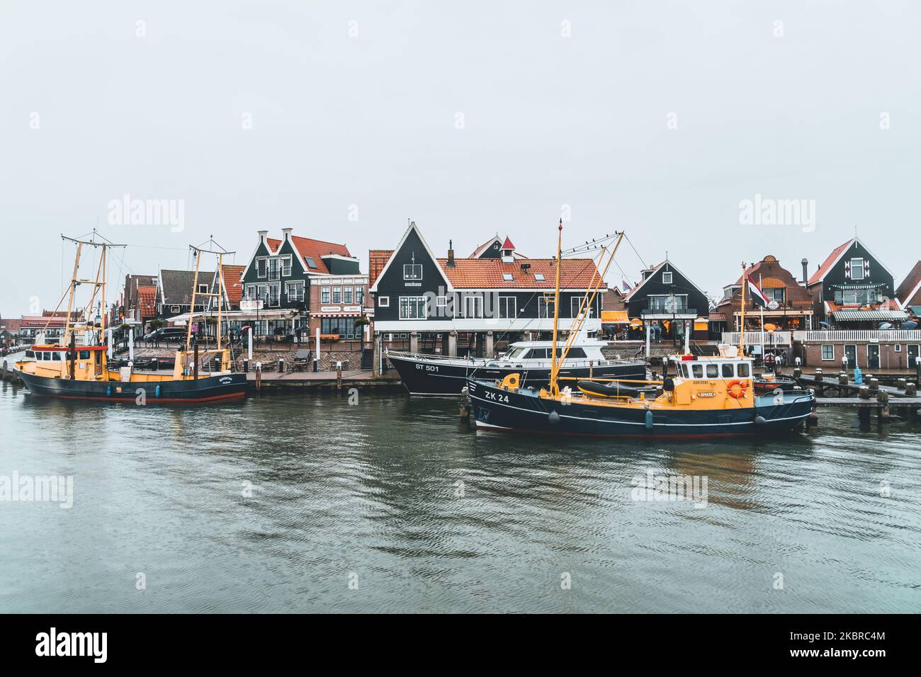 Volendam y Marken beautiful seaside villages in Netherlands near Amsterdam. Small and authentic fisherman villages. Very popular tourist destination t Stock Photo