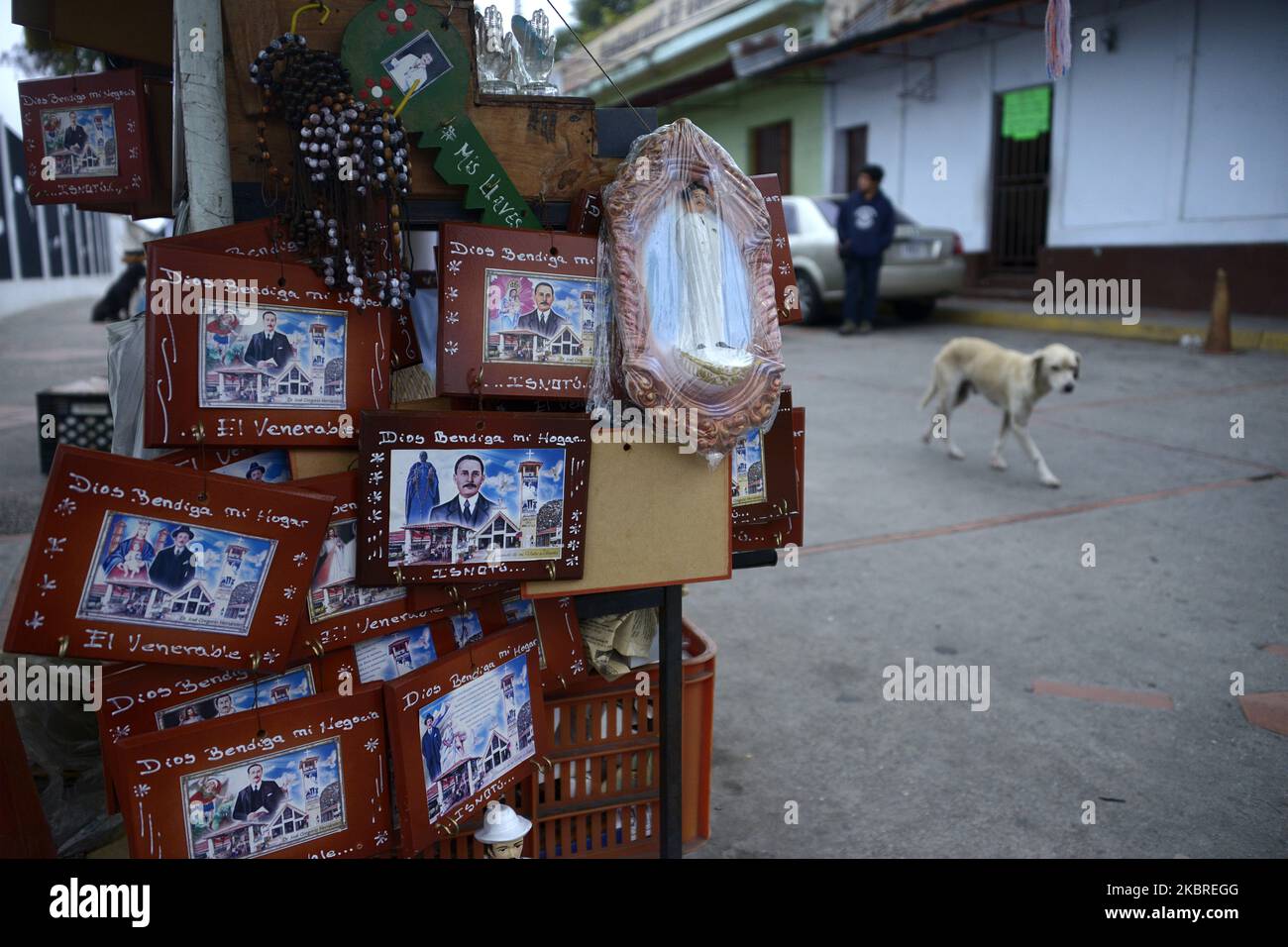 Dr. JosÃ© Gregorio Hernandez's images and relics are sold outside the shrine located in Isnotu, Venezuela on February 25, 2016. He was known as 'the doctor of the poor', and is now a little closer to holiness. The Catholic Church announced the upcoming beatification of Venezuelan doctor, teacher and philanthropist JosÃ© Gregorio HernÃ¡ndez, news long awaited by his many followers in Venezuela and other Latin American countries. The Venezuelan Episcopal Conference confirmed this Friday, June 19, 2020 that Pope Francis had given his approval for the beatification. (Photo by Jorge Mantilla/NurPho Stock Photo