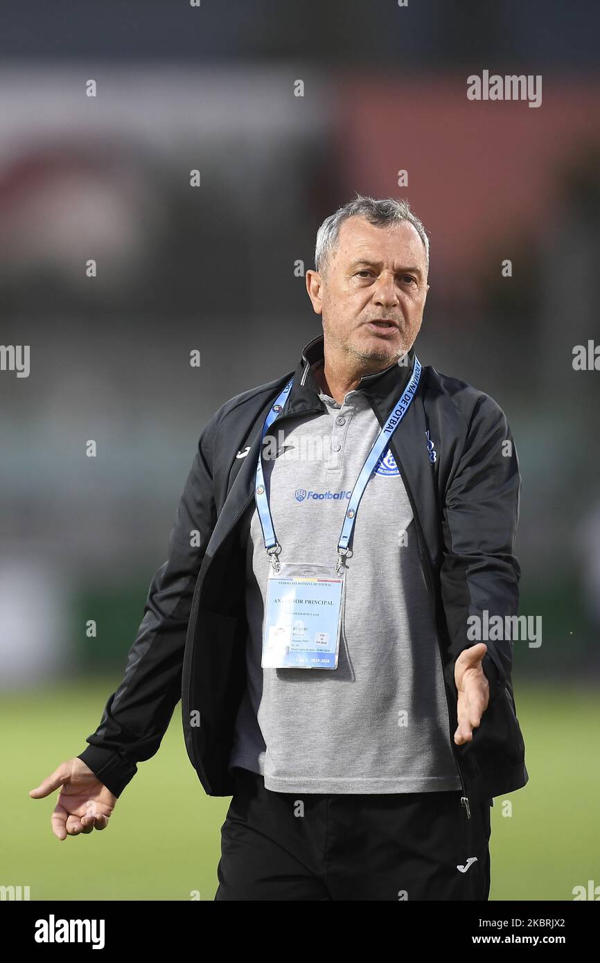 Cornel Cernea goalkeeper's coach of Sepsi OSK during semifinal of the  Romanian Cup edition 2019-20