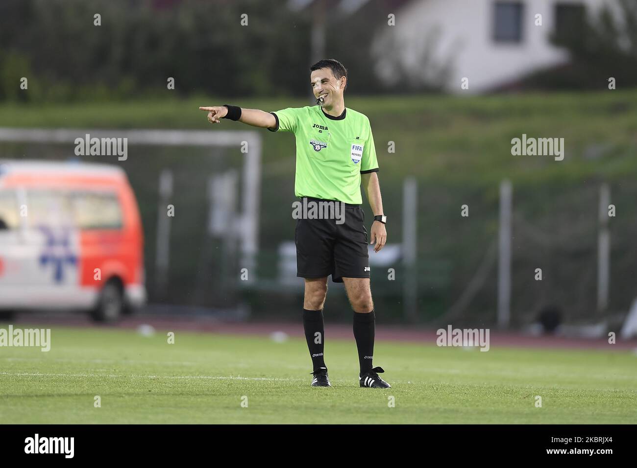 Cornel Cernea goalkeeper's coach of Sepsi OSK during semifinal of the  Romanian Cup edition 2019-20 between Sepsi Osk and Politehnica Iasi in  Sfantu Gheorghe, Romania, on June 24, 2020. (Photo by Alex