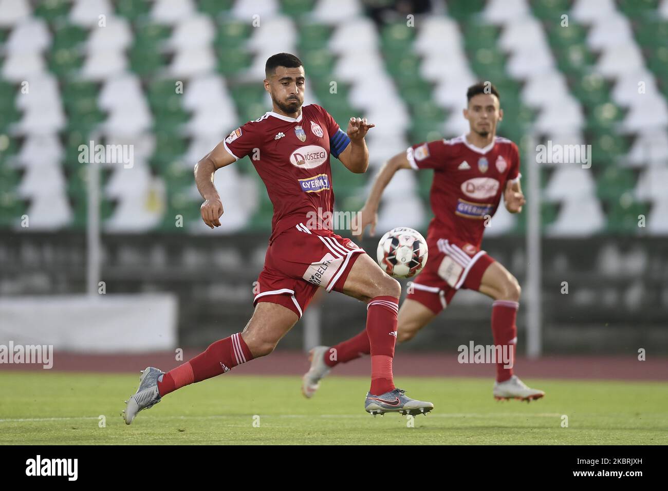 Rachid Bouhenna of Sepsi OSK in action during semifinal of the