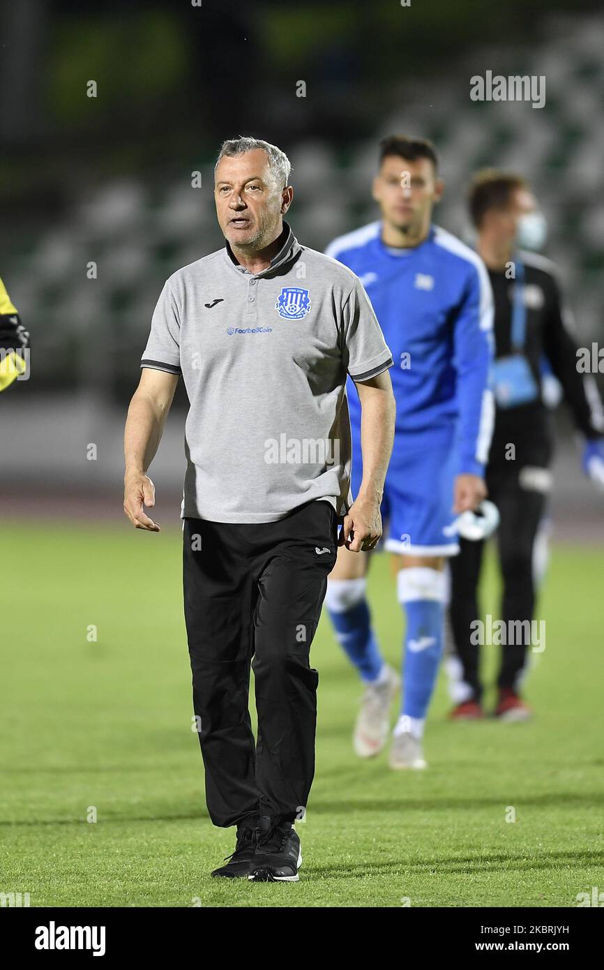 Cornel Cernea goalkeeper's coach of Sepsi OSK during semifinal of the  Romanian Cup edition 2019-20 between Sepsi Osk and Politehnica Iasi in  Sfantu Gheorghe, Romania, on June 24, 2020. (Photo by Alex