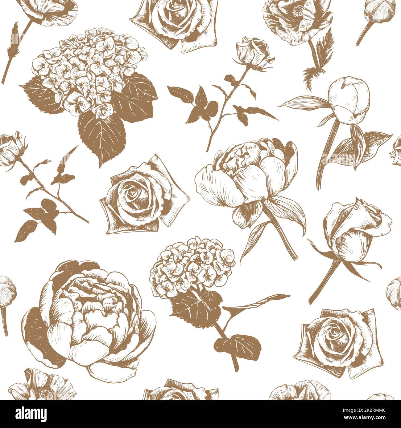 Floral seamless pattern vector illustration Stock Vector Image & Art ...