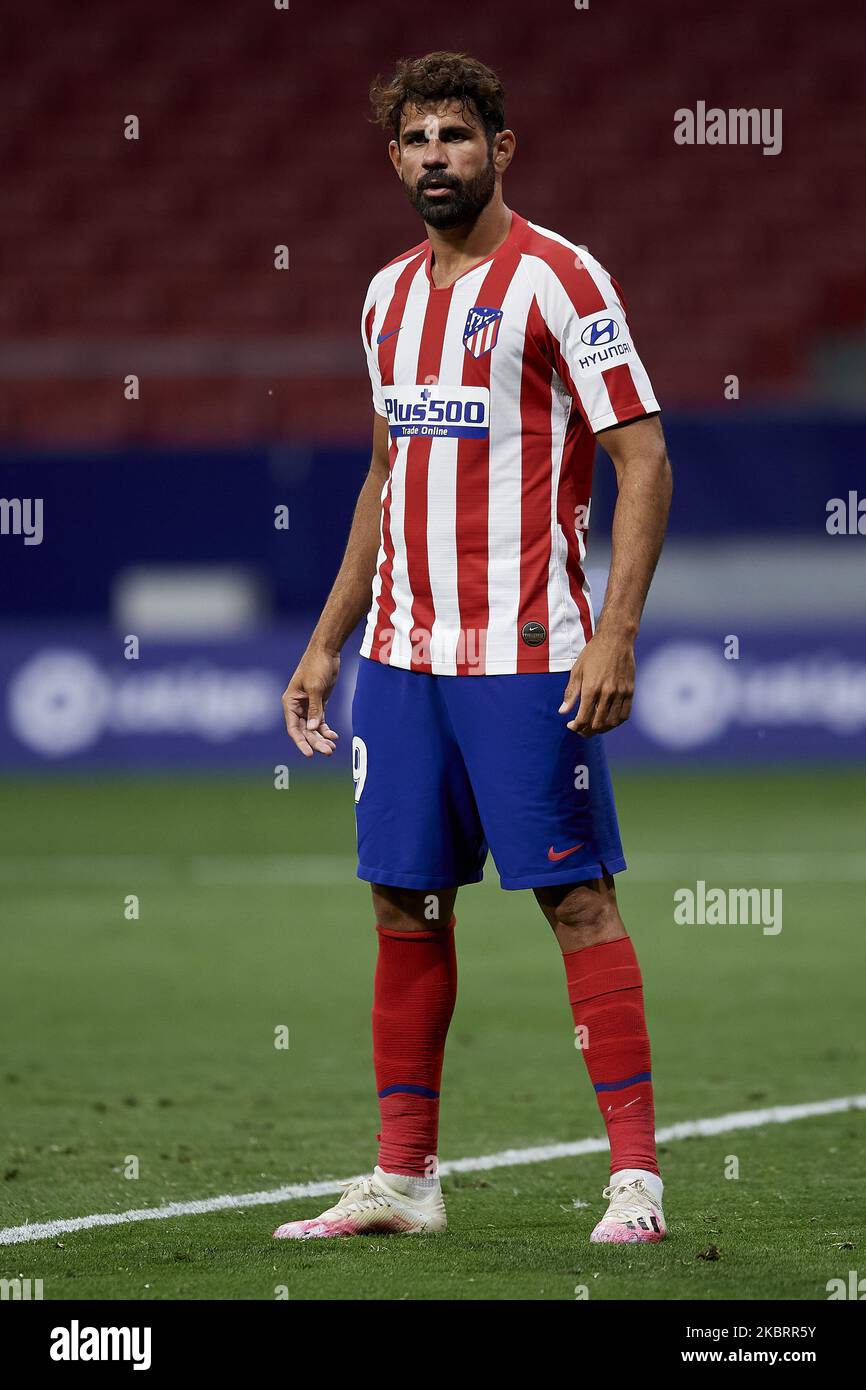 Diego Costa of Atletico Madrid during the Liga match between Club Atletico de Madrid and Deportivo Alaves at Wanda Metropolitano on June 27, 2020 in Madrid, Spain. (Photo by Jose Breton/Pics Action/NurPhoto) Stock Photo