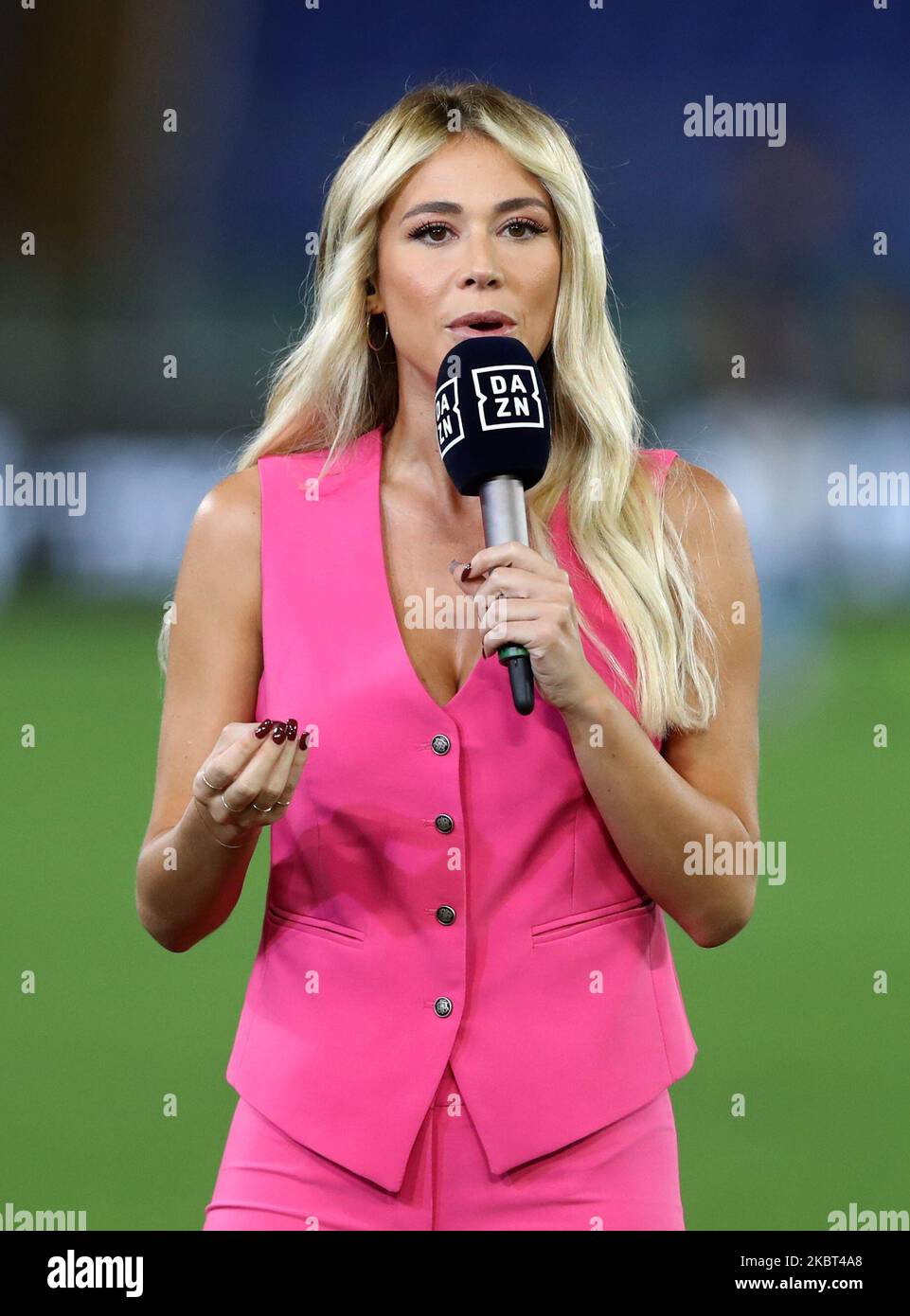 Diletta Leotta, DAZN television presenter during the football Serie A ...