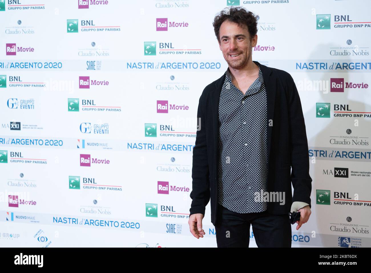Elio Germano attends the 74th edition of the Nastri D'Argento 2020 on July 06, 2020 in Rome, Italy (Photo by Luca Carlino/NurPhoto) Stock Photo