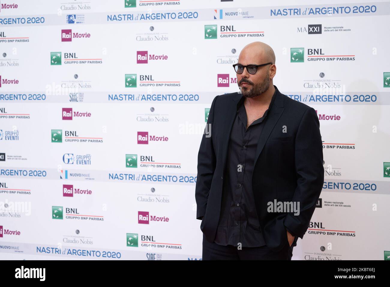 Marco D'Amore attends the 74th edition of the Nastri D'Argento 2020 on ...