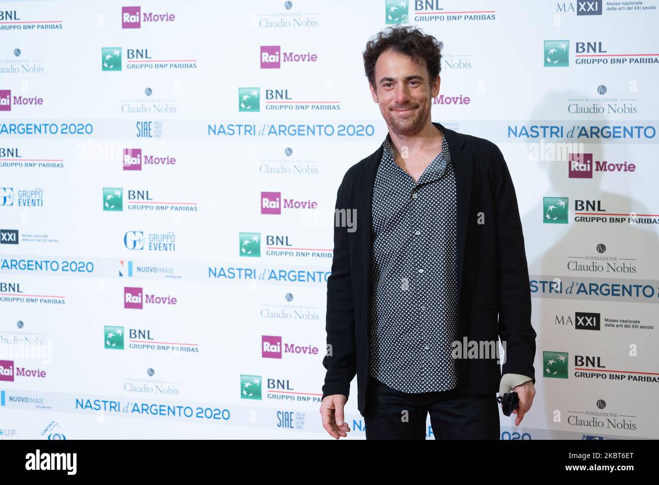Elio Germano attends the 74th edition of the Nastri D'Argento 2020 on July 06, 2020 in Rome, Italy (Photo by Luca Carlino/NurPhoto) Stock Photo