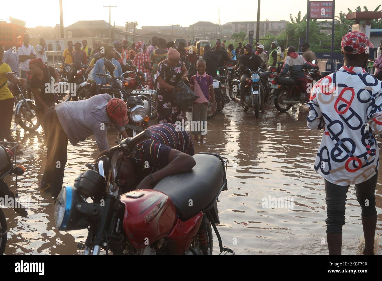 Commercial motorcyclists, popularly known as okada riders, stop work as ...