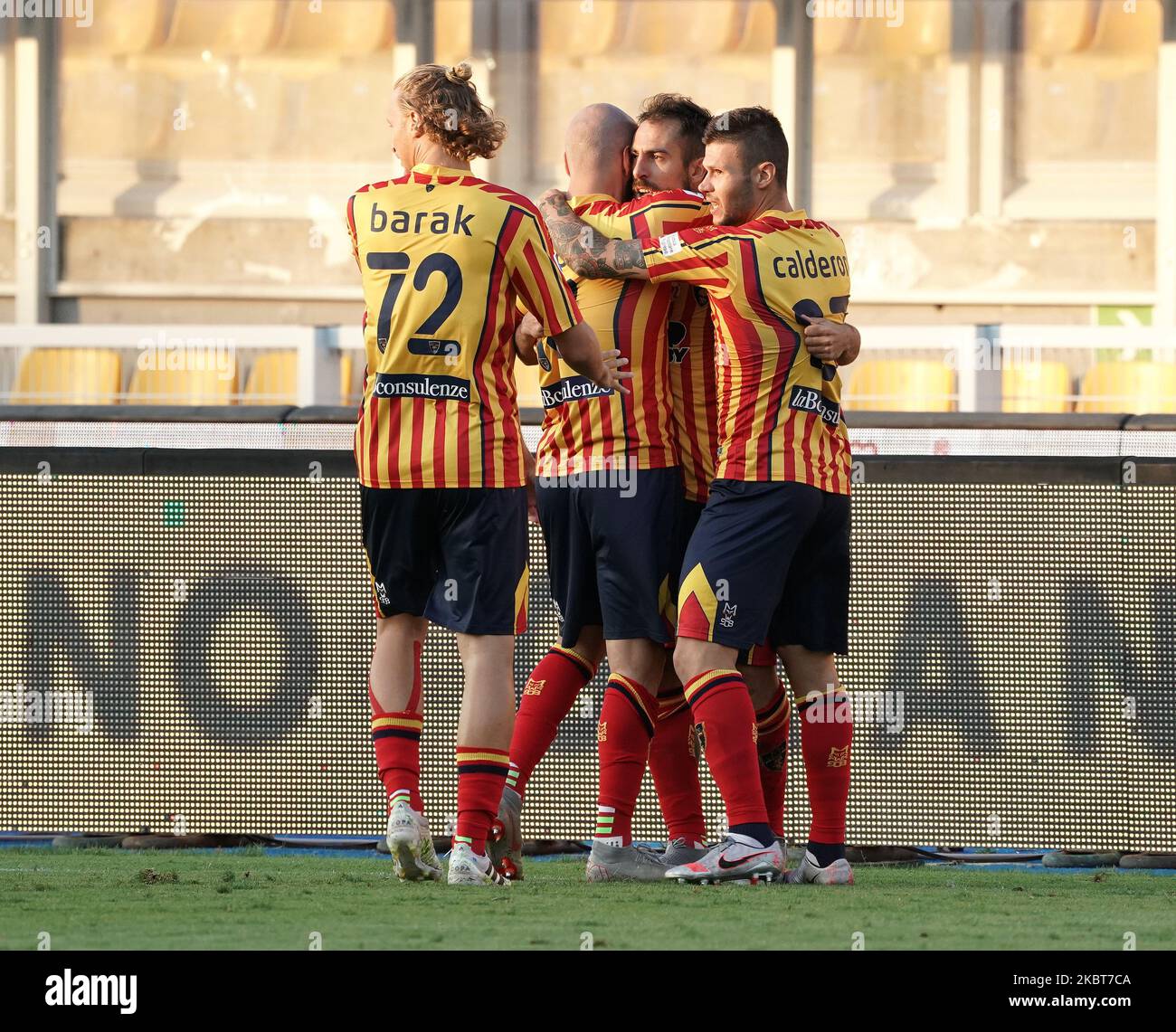 John Bjorkengren (US Lecce) celebrates for the championship