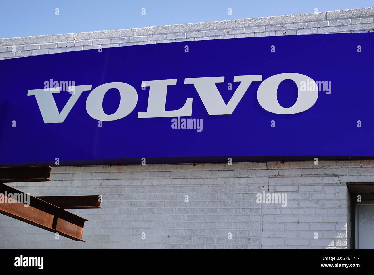 A view of Volvo dealership in Queens, New York, USA., on July 4, 2020. (Photo by John Nacion/NurPhoto) Stock Photo