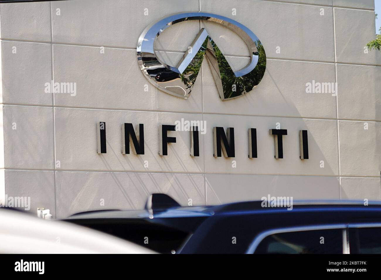 A view of Infiniti dealership in Queens, New York, USA., on July 4, 2020. (Photo by John Nacion/NurPhoto) Stock Photo