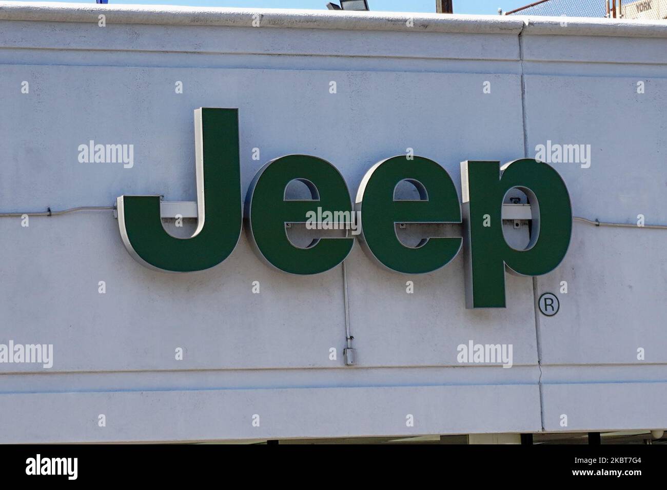 A view of Jeep dealership in Queens, New York, USA., on July 4, 2020. (Photo by John Nacion/NurPhoto) Stock Photo